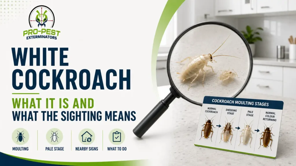 White Cockroach: What It Is and What the Sighting Means 4 Cockroach Bite White Cockroach