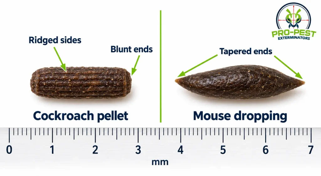 Cockroach Poop: What It Looks Like, Size and Pictures 4 cockroach poop Cockroach Poop vs Mouse Droppings
