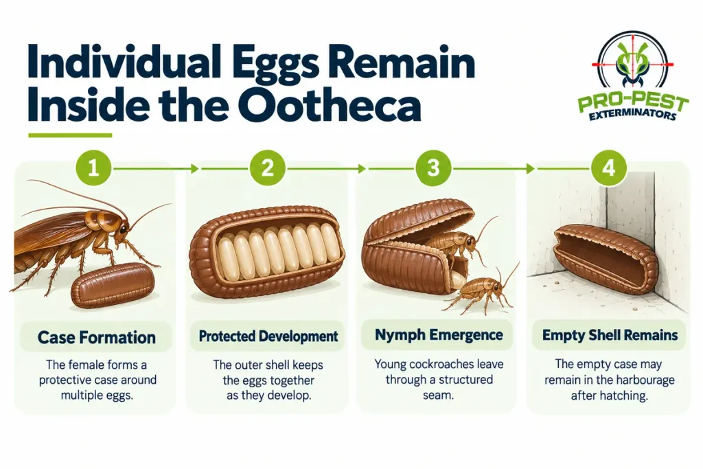 cockroach egg development infographic